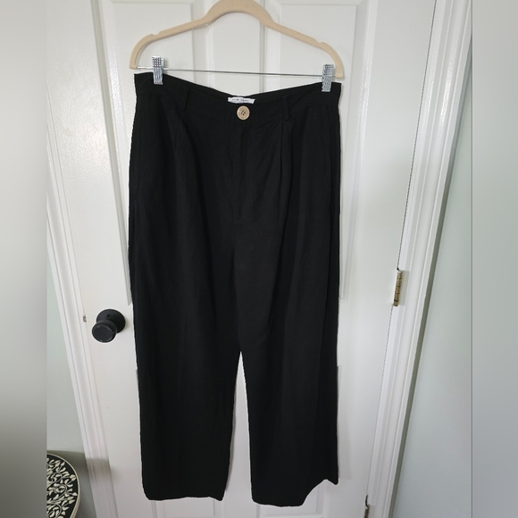 High Waist Linen Trousers NWOT - Picture 5 of 9
